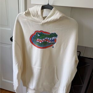 Florida Gators Cream Hoodie Sweatshirt with Croc Logo